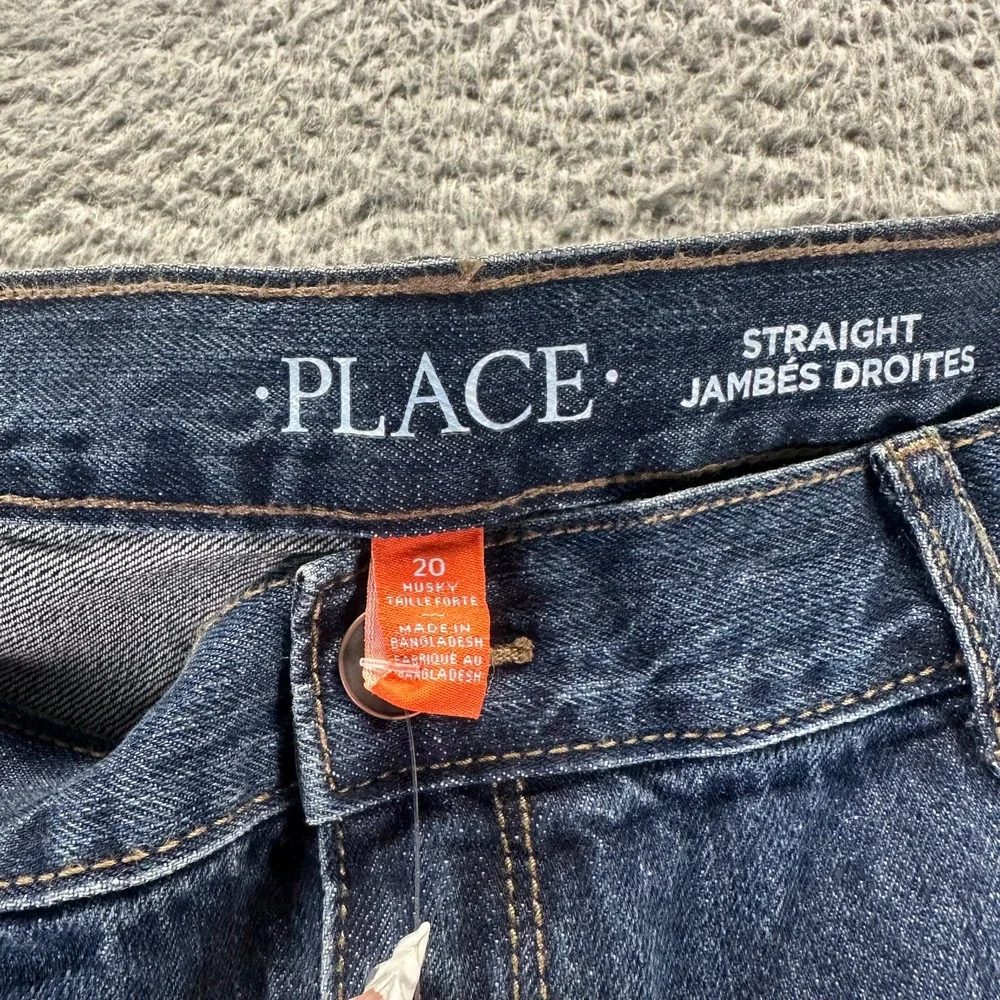 The Children's Place Jeans‎ Boys 20H Blue Cotton Denim Straight Leg Faded Travel